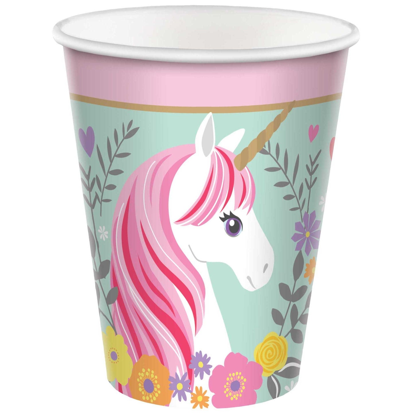 Magical Unicorn 266ml Paper Cups 8pk