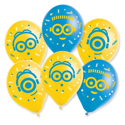 Minions 30cm Latex Balloons 6pk