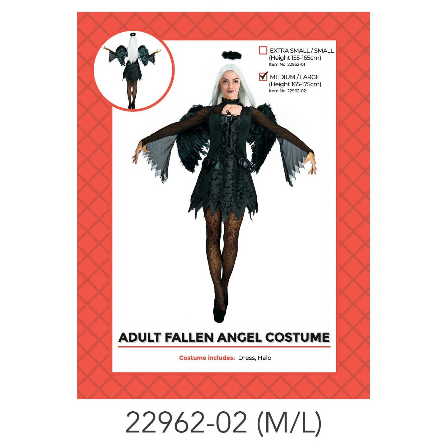 Adult Fallen Angel Costume (M/L) image 0