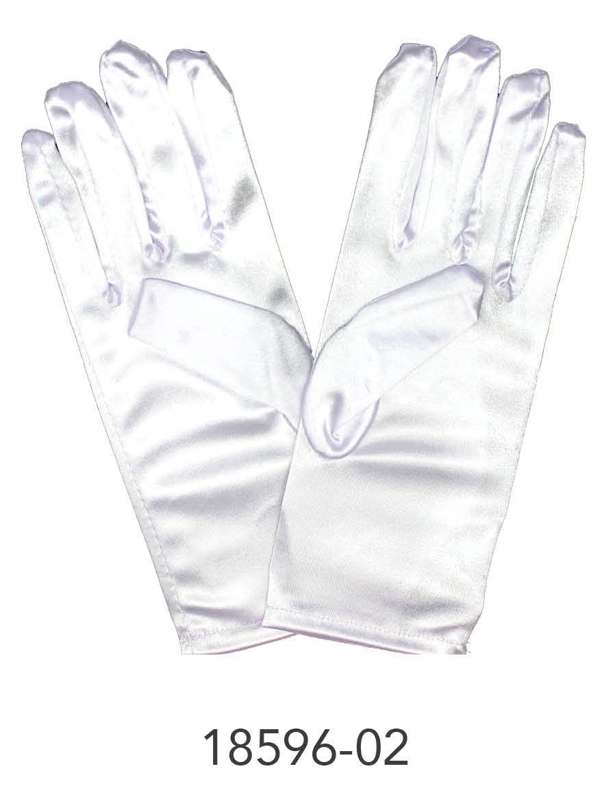 Satin Glove (Short) (White) image 0