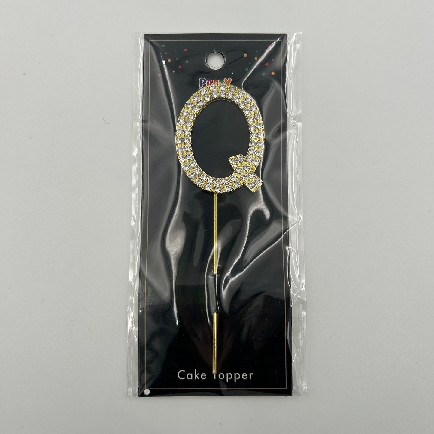 Gold Letter Cake Topper - Q image 0