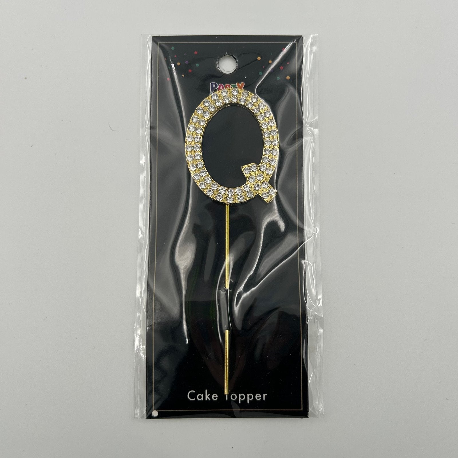Gold Letter Cake Topper - Q image 0