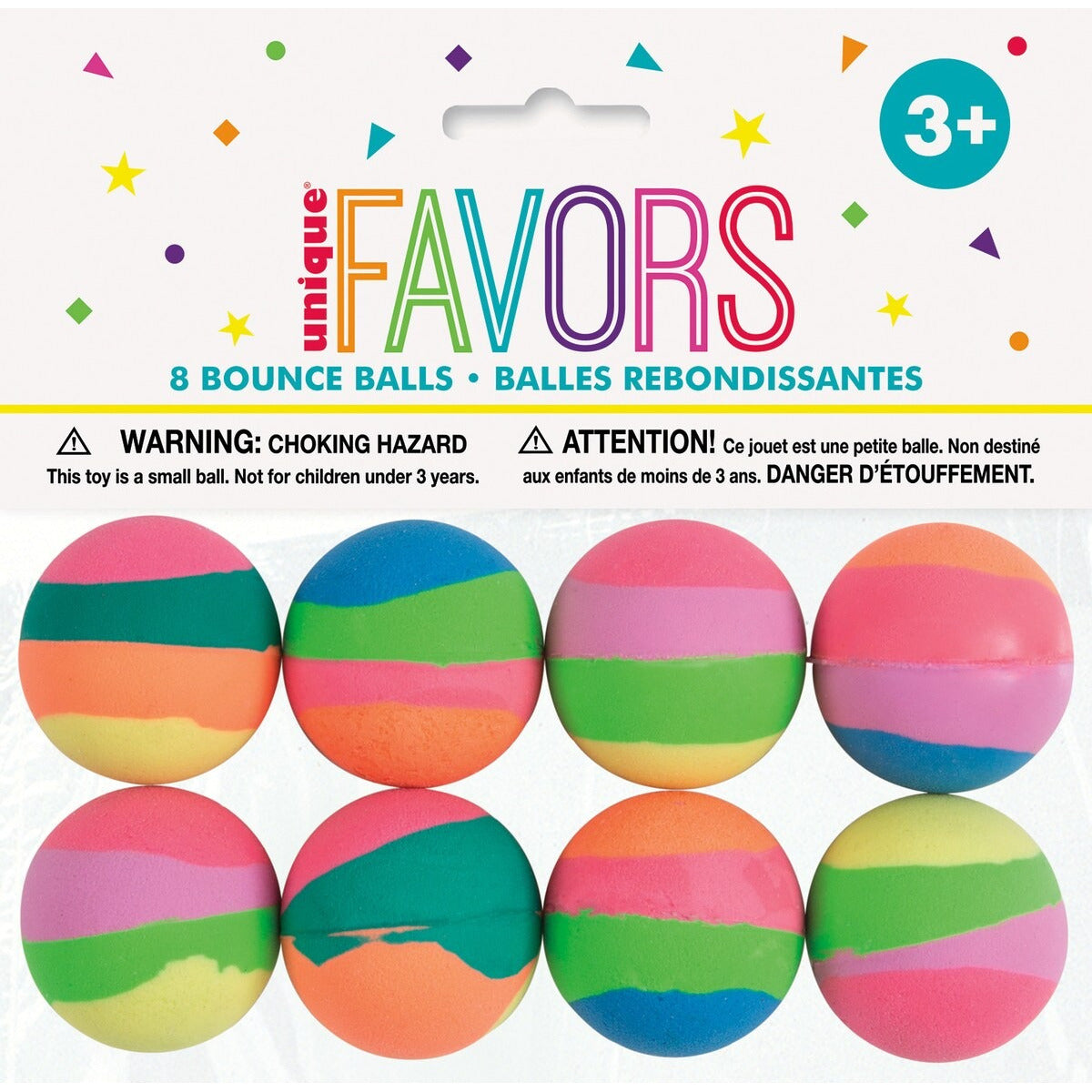 8 32.5MM PSTL STRIPE BOUNCE BALL image 0