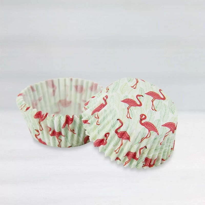 40 cupcake cups - Flamingo image 0
