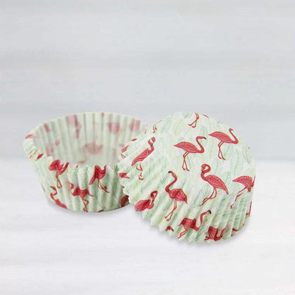 40 cupcake cups - Flamingo image 0