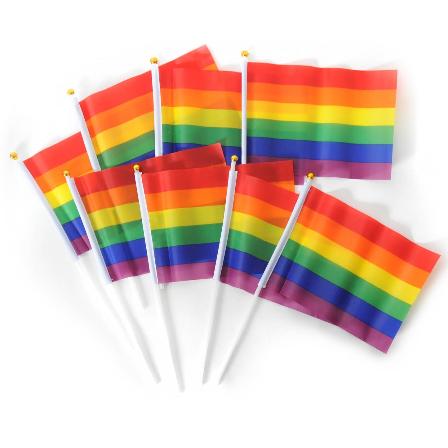 Rainbow Hand Signal Flag (14cm x 21cm) image 0