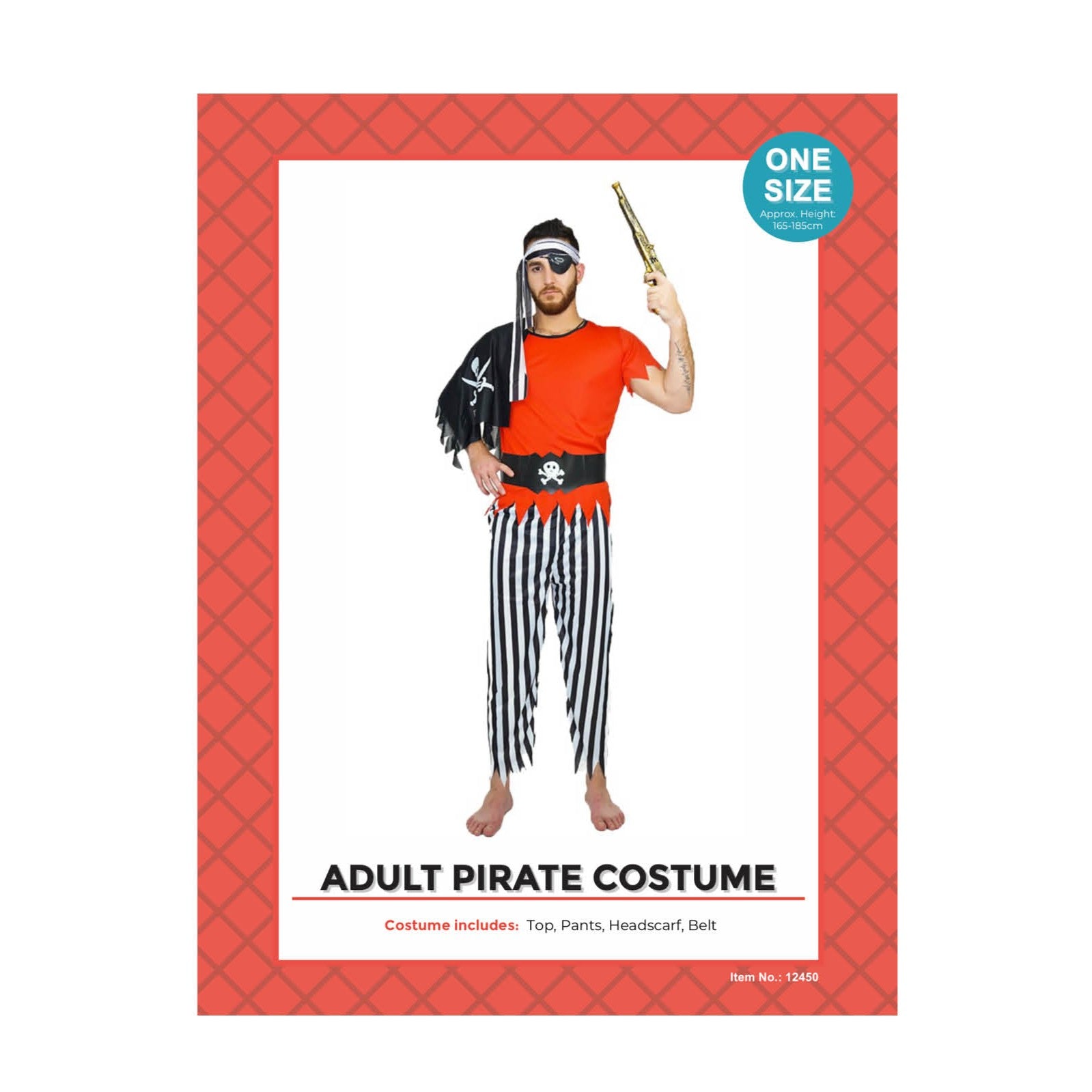Adult Men Pirate Costume image 0