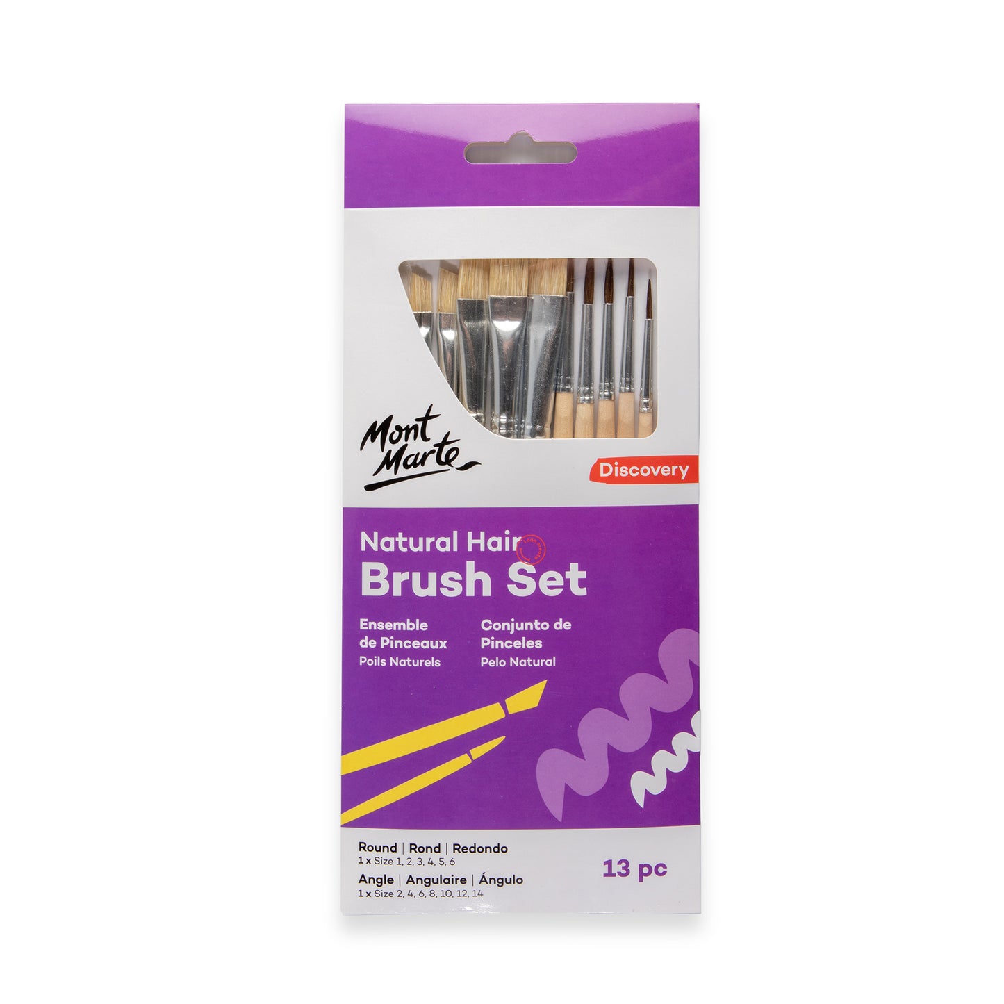 Natural Hair Combo Brush Set 13pc image 0