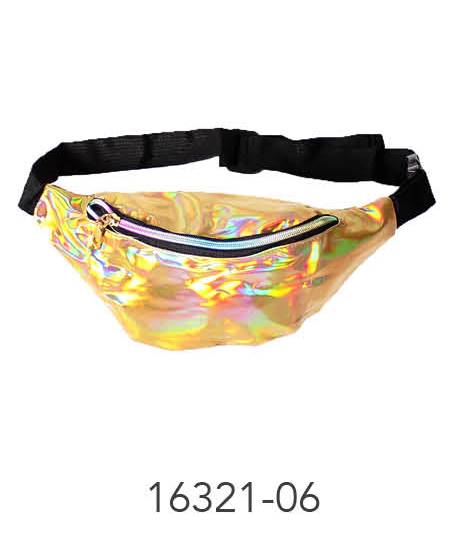 Iridescent Fanny Pack Bum Bag (Gold) image 0