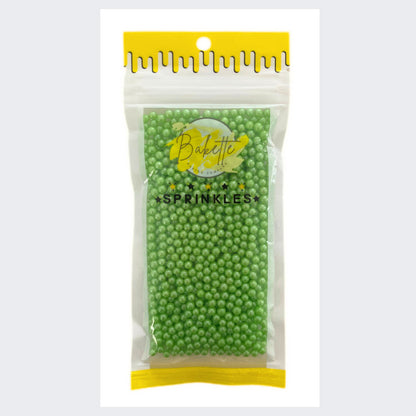 Pearly Green Sugar Pearls image 0
