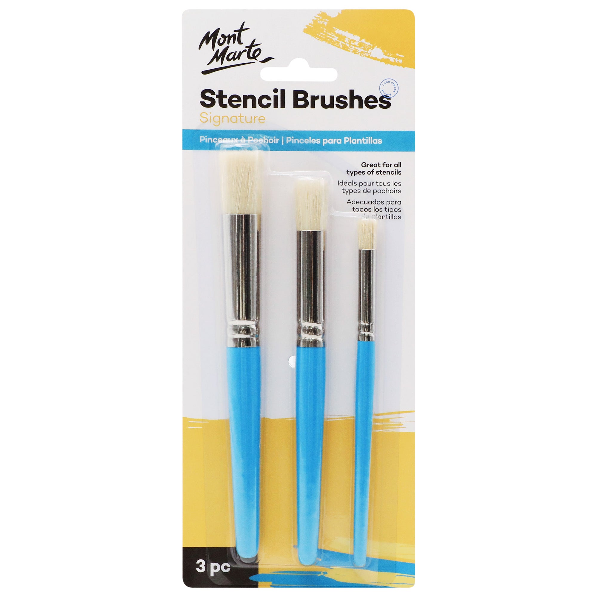 Stencil Brush Set 3pc 12/8/4 image 0