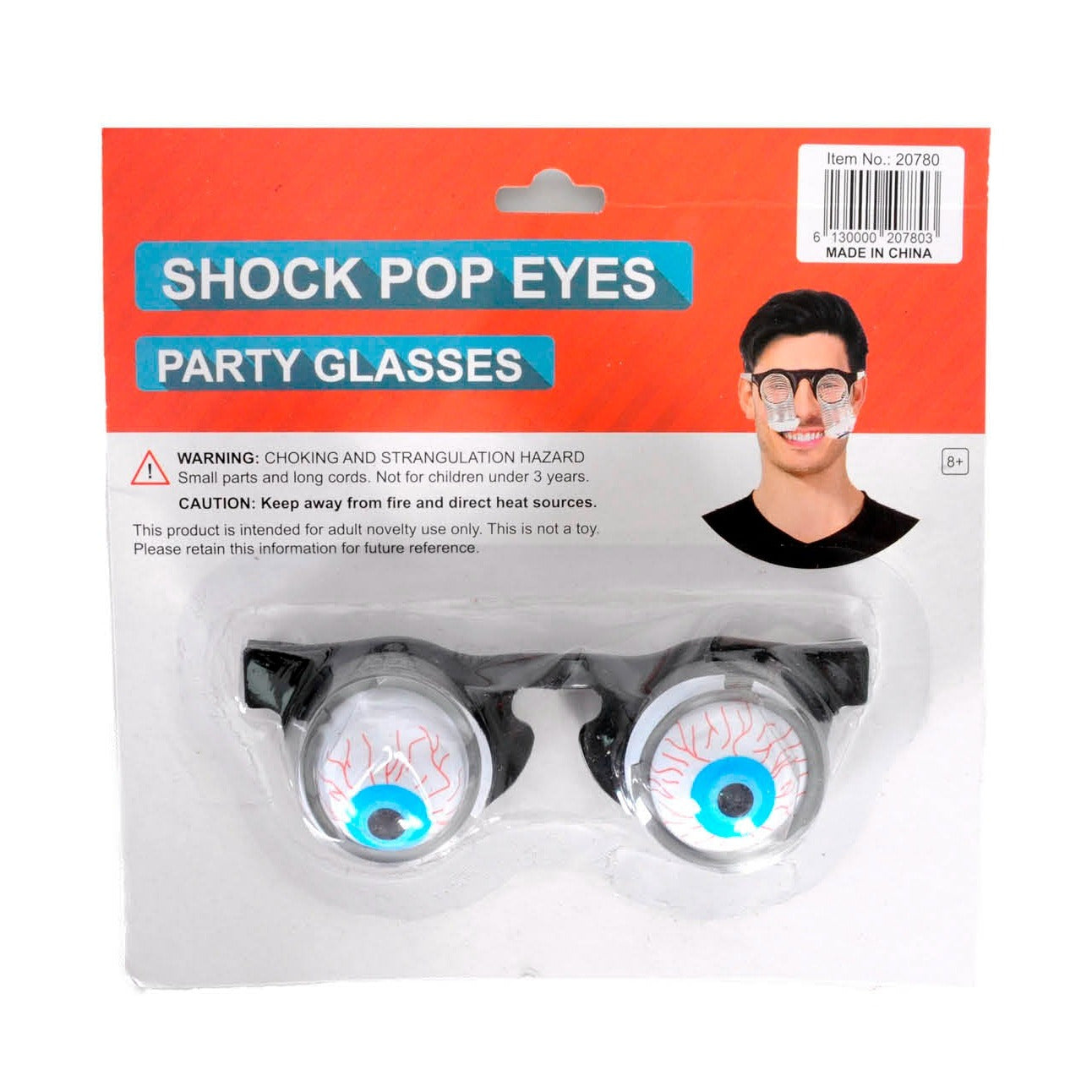 Party Glasses Horror Shock Pop Eyes image 0