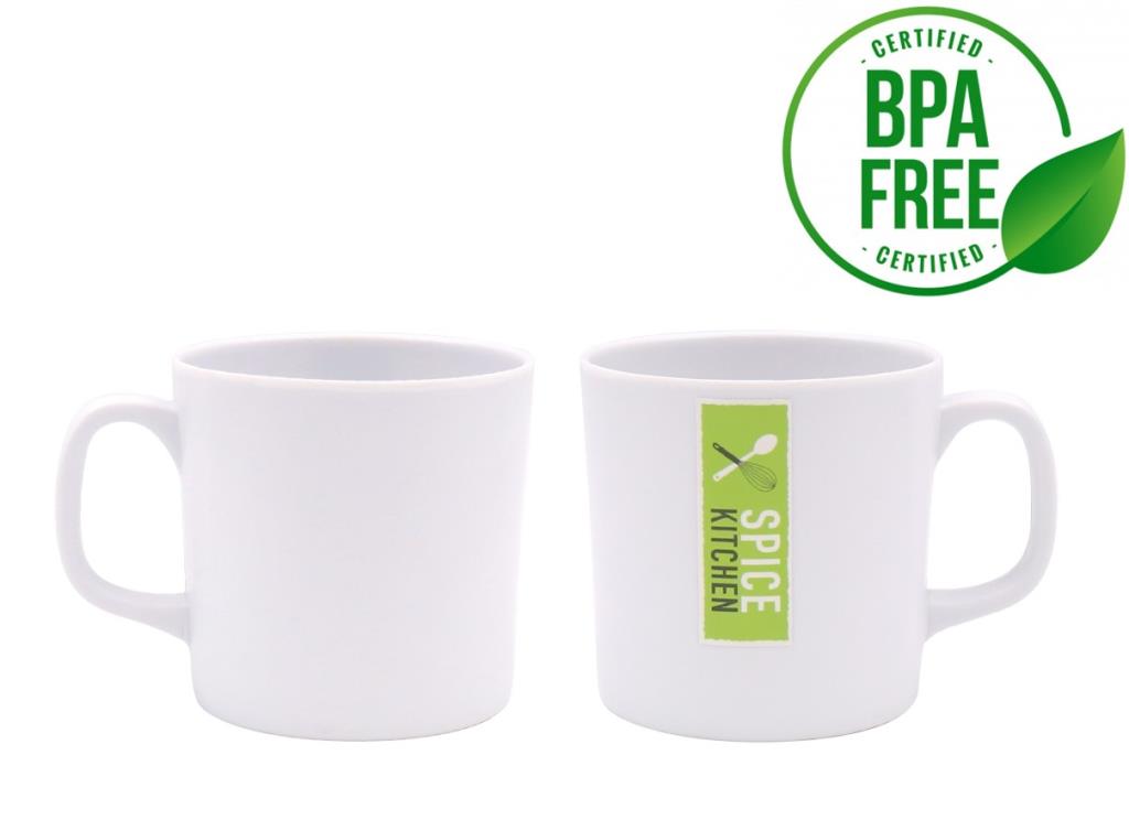 White Melamine Mug W/Handle-370ML image 0