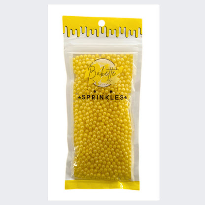 Bakette Sprinkles Sugar Pearls Yellow 56 Gram image 0