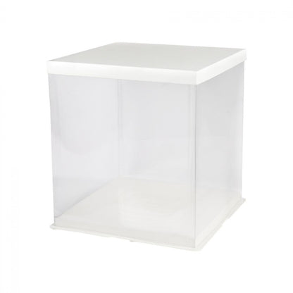 Clear 12in Acrylic Cake Box (12x12x6in) image 0