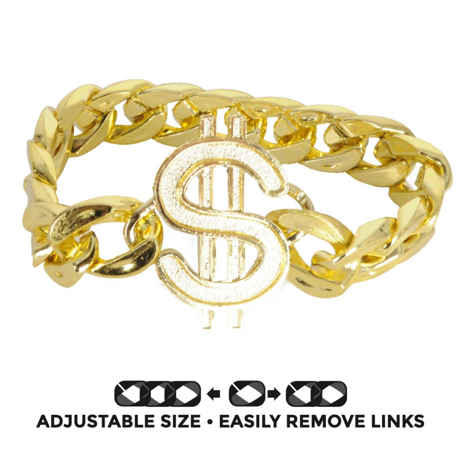 Dollar sign Chain Gold Bracelet image 0