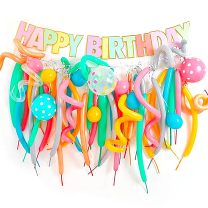 Happy Birthday Balloon Set - Color Strip image 0