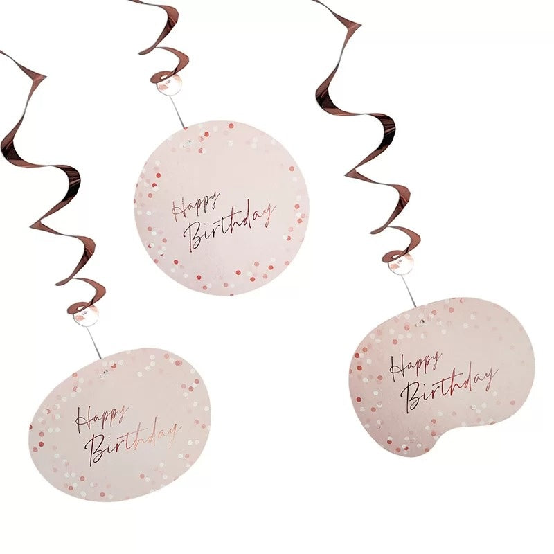 Pink Happy Birthday Picks