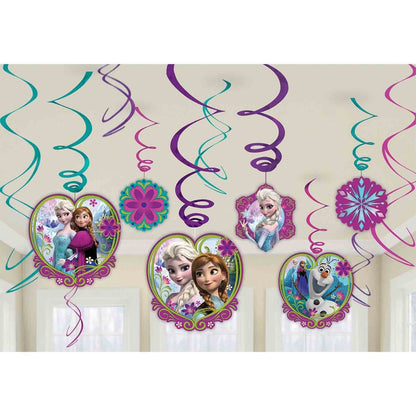 Frozen 2 Hanging Swirl Decorations image 0