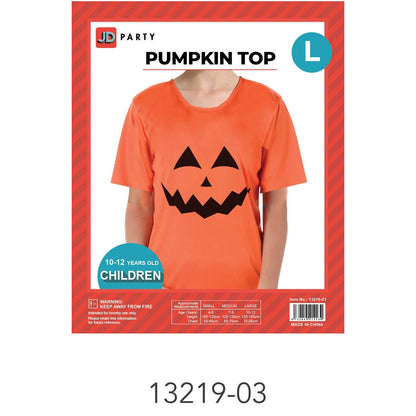 Children Pumpkin Tshirt (Large) image 0