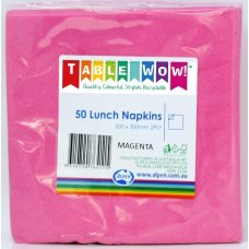 Magenta Lunch Napkins 2ply - 50pk image 0