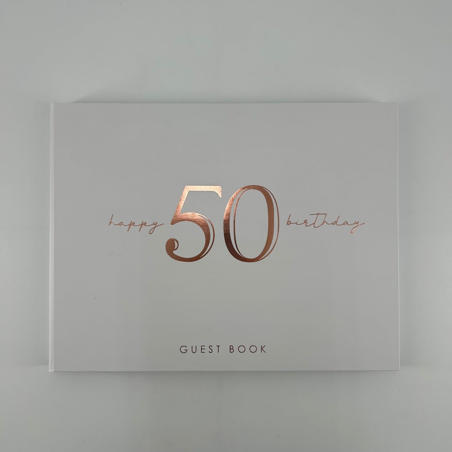 50TH ROSE GOLD GUEST BOOK image 0