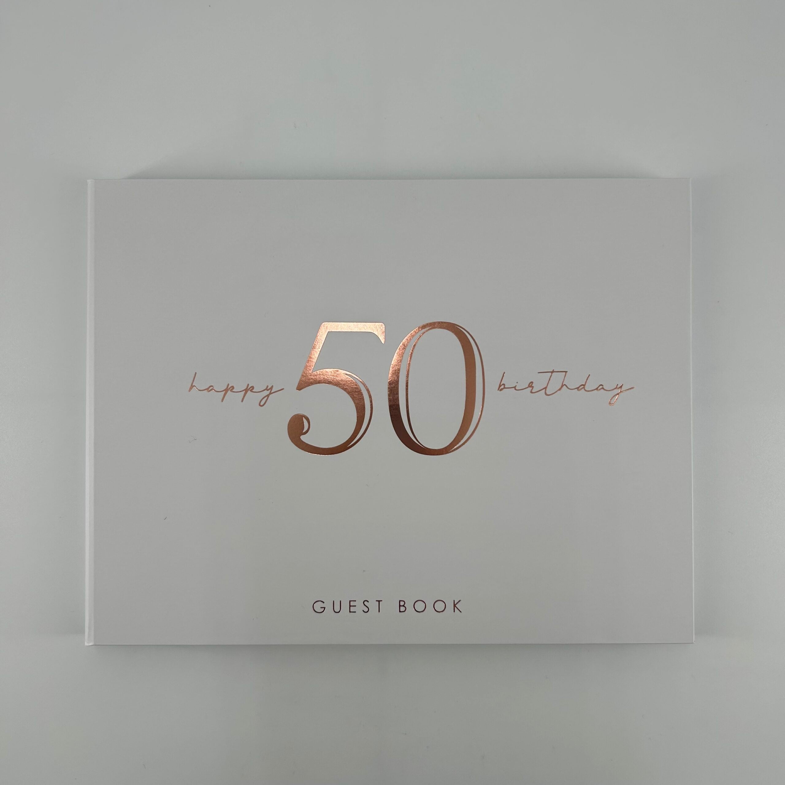 50TH ROSE GOLD GUEST BOOK image 0