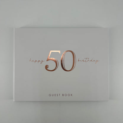 50TH ROSE GOLD GUEST BOOK image 0