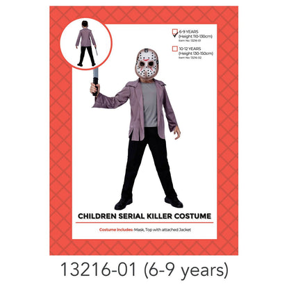 Children Killer Boy Costume (6-9years) image 0