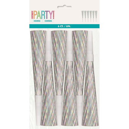 Prismatic Foil Horns 6pk