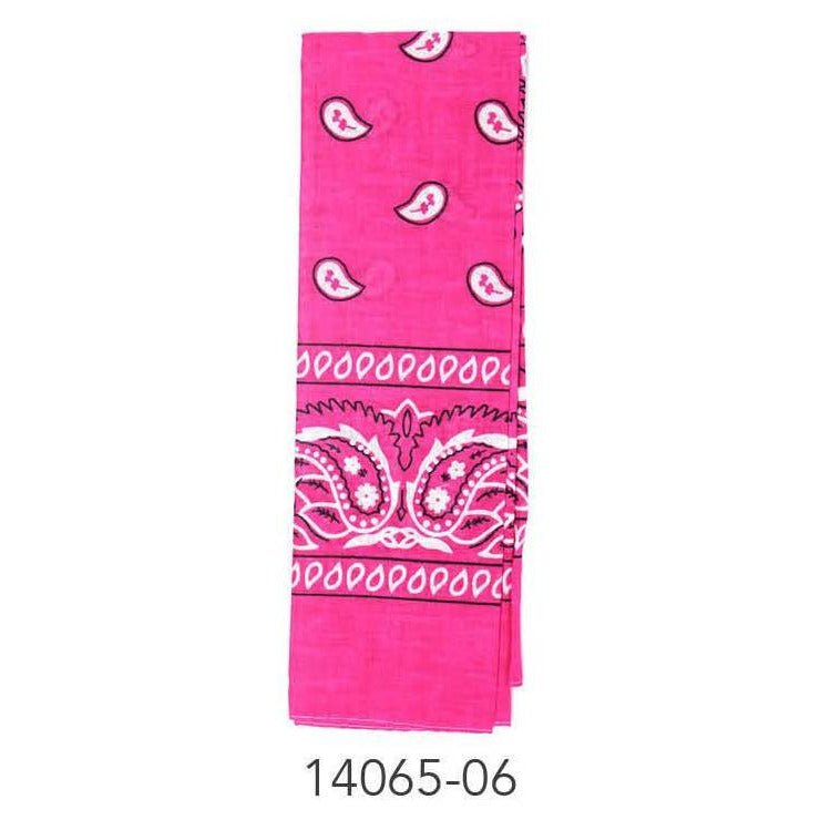 Bandana (Paisley) (HOT Pink)Cotton image 0