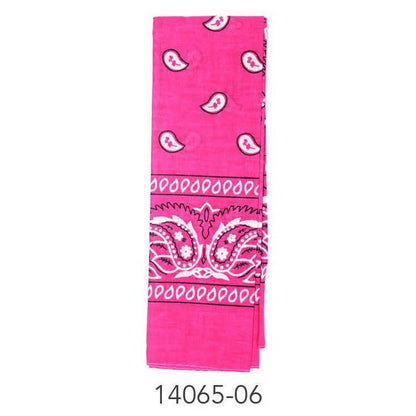 Bandana (Paisley) (HOT Pink)Cotton image 0