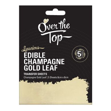 Over the Top Champagne Gold Leaf Transfer Sheet (5 PIECE) image 0