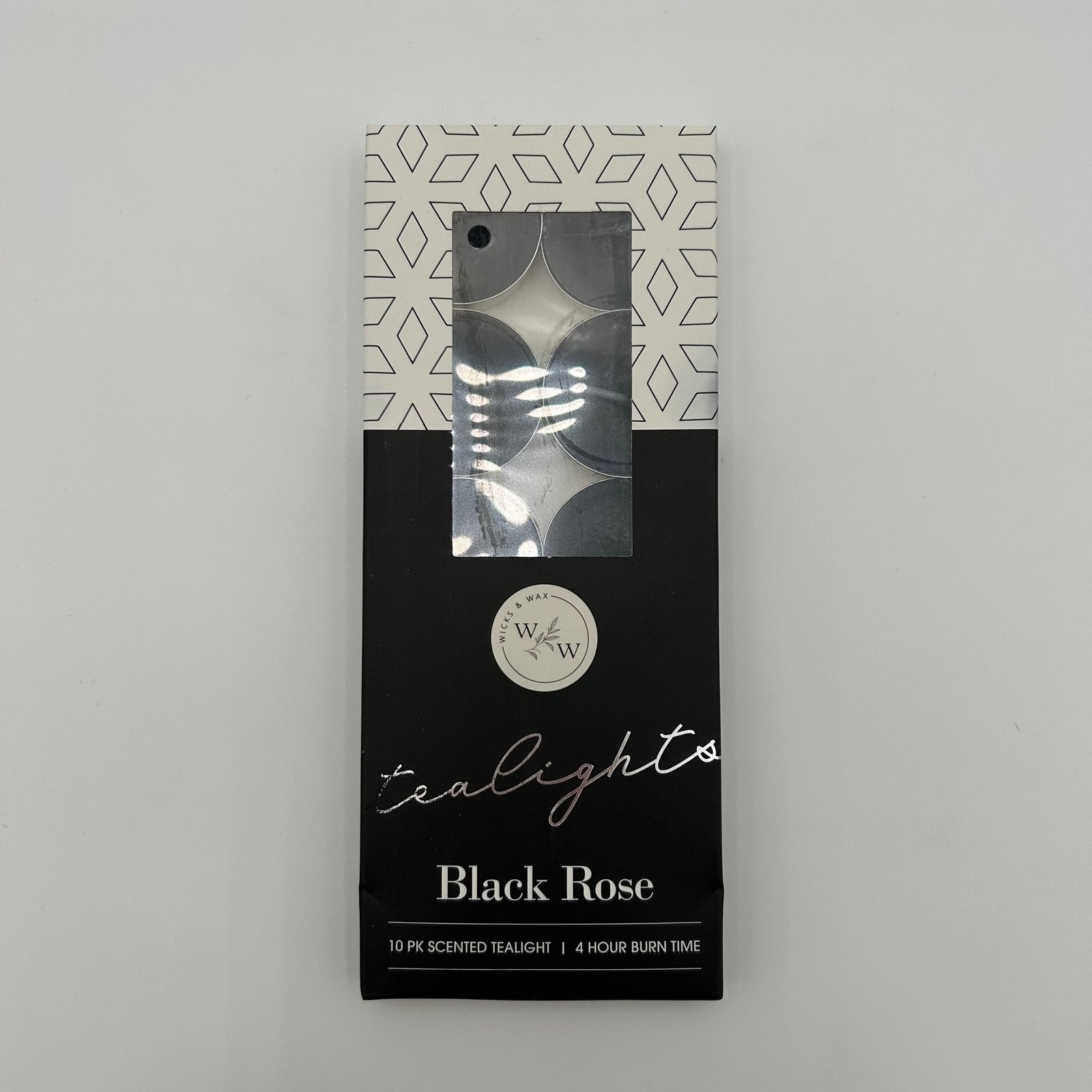 10 PK SCENTED TEALIGHTS/BLACK ROSE image 0