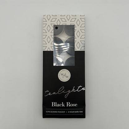 10 PK SCENTED TEALIGHTS/BLACK ROSE image 0