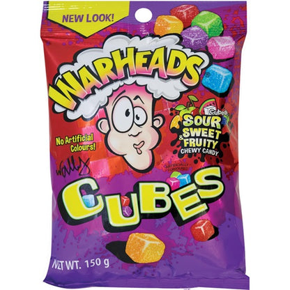 Warheads Sour Chew Cubes 150g