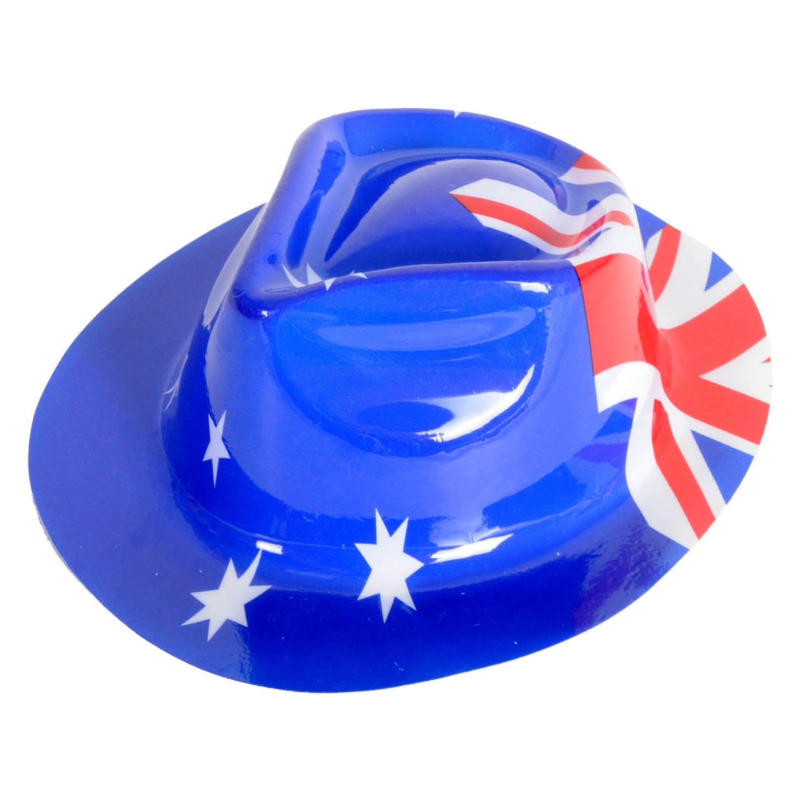 Australian Flag Plastic Trilby Hat image 0