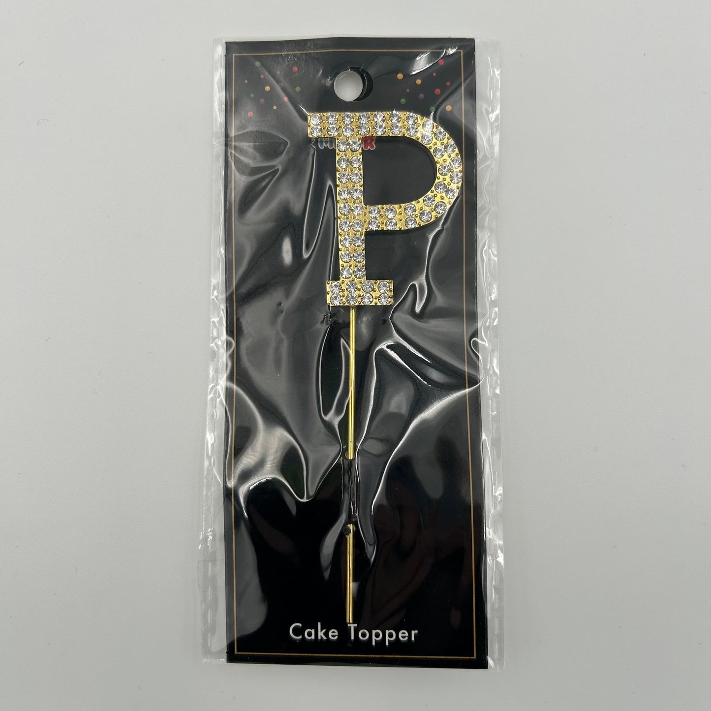 Gold Letter Cake Topper - P image 0