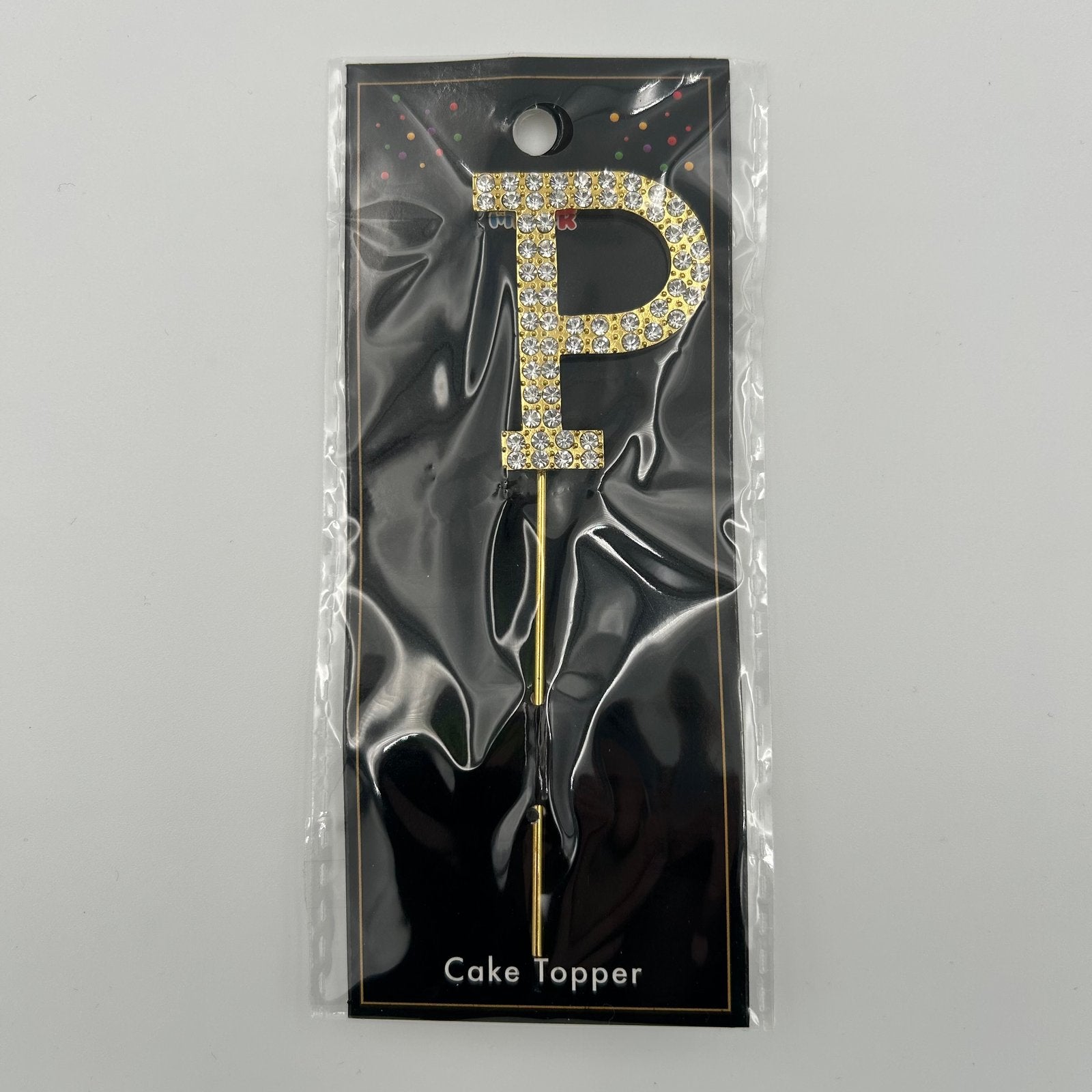 Gold Letter Cake Topper - P image 0