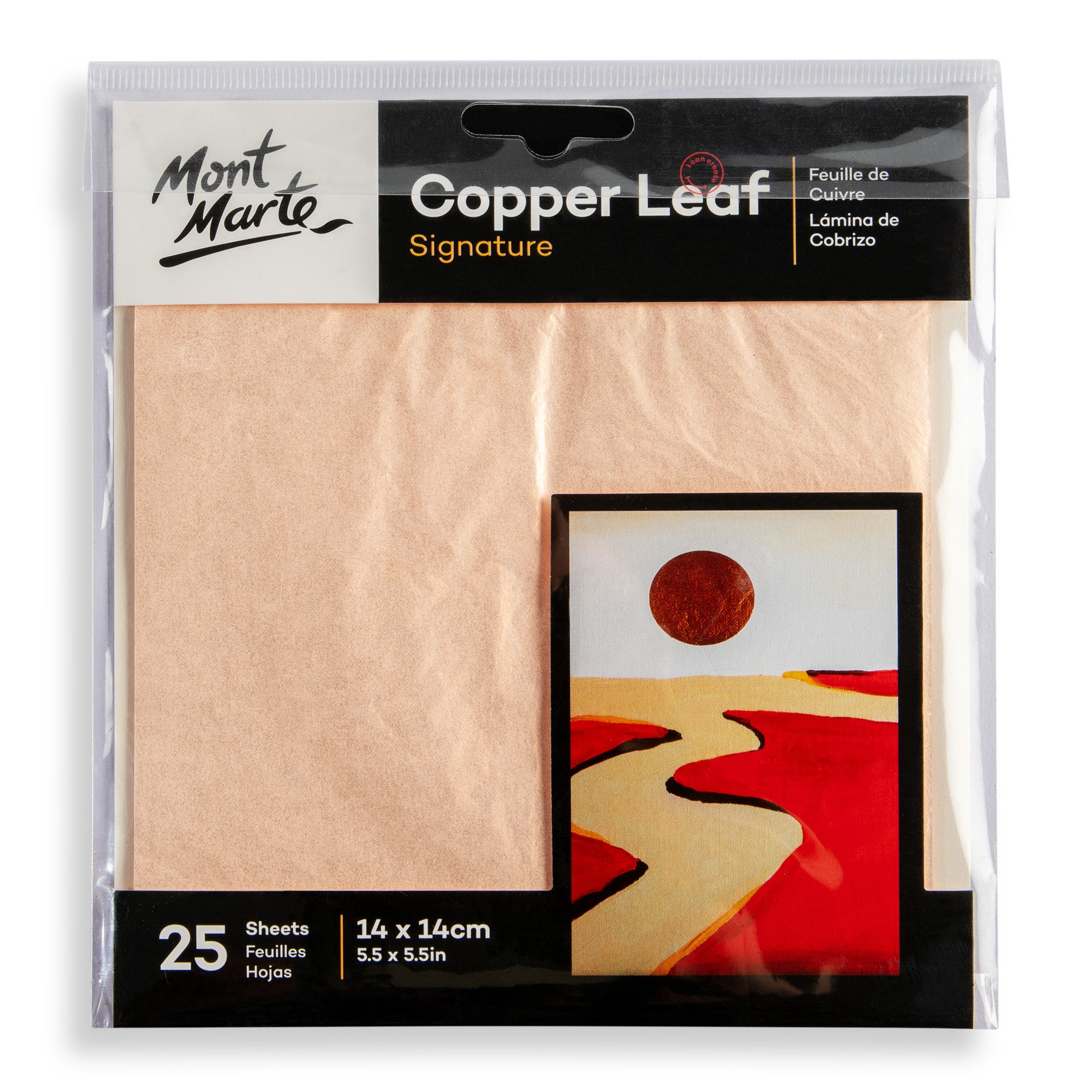 Copper Leaf 14x14cm 25 sheets image 0