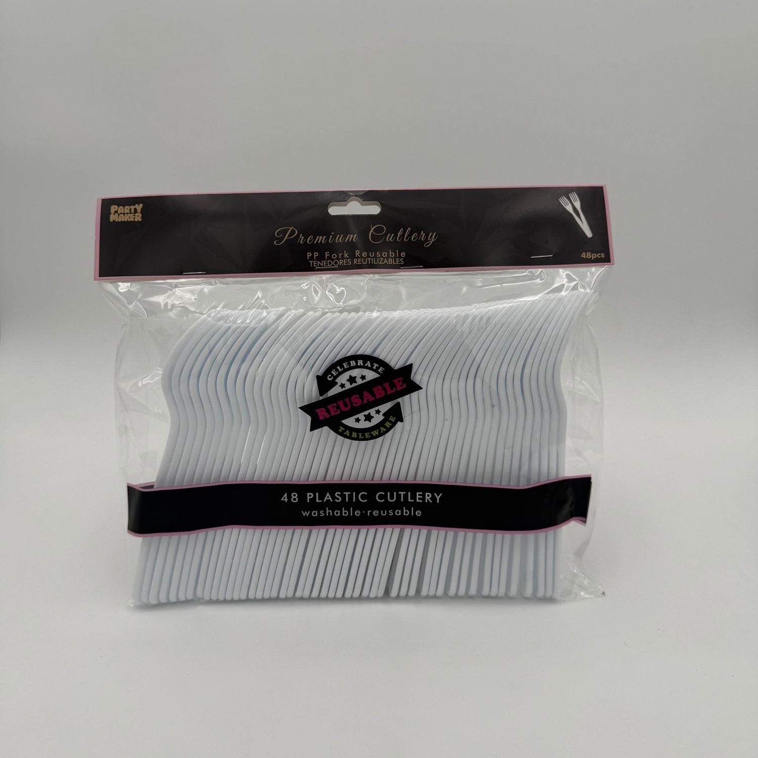 Reusable Plastic Forks - 48 Pk image 0