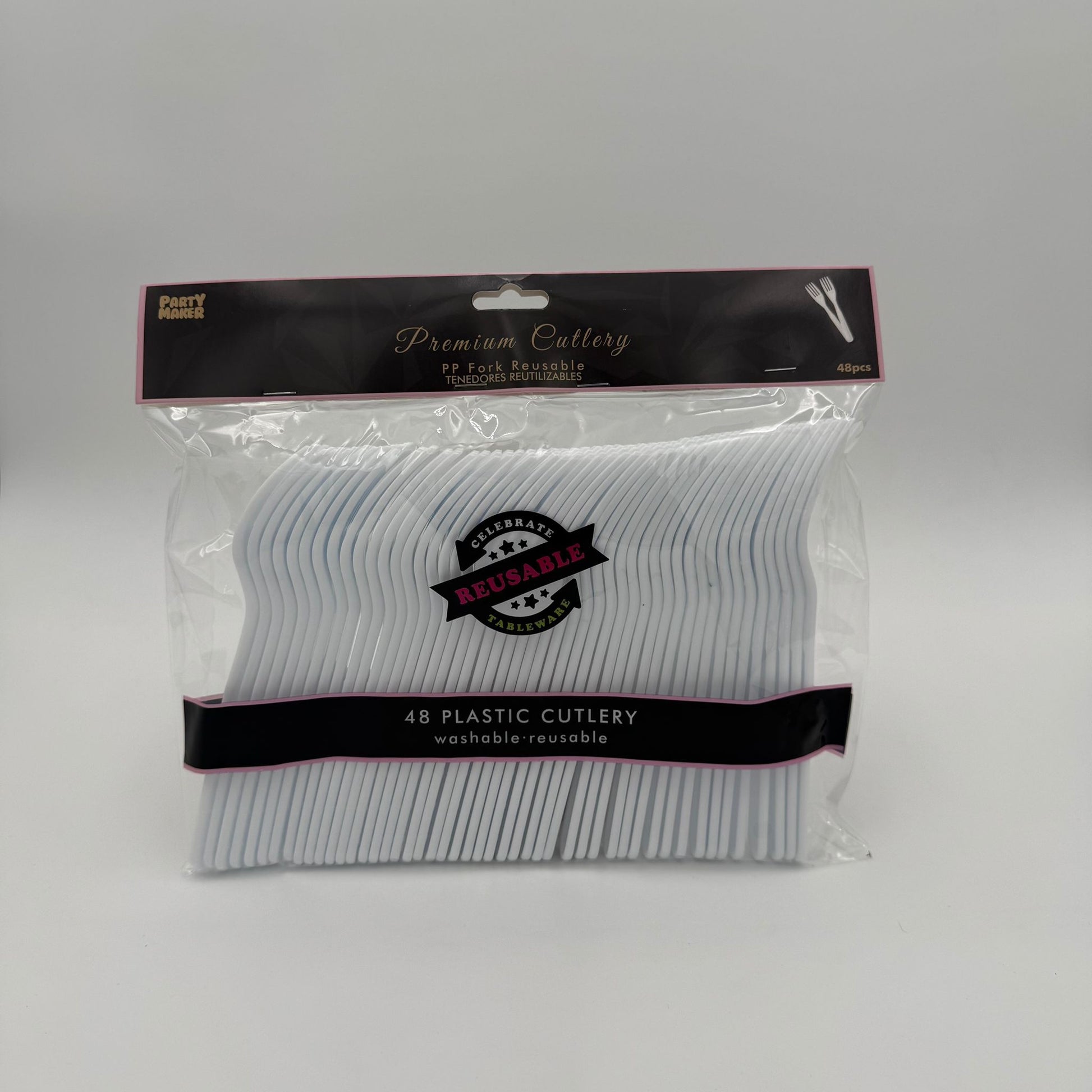 Reusable Plastic Forks - 48 Pk image 0