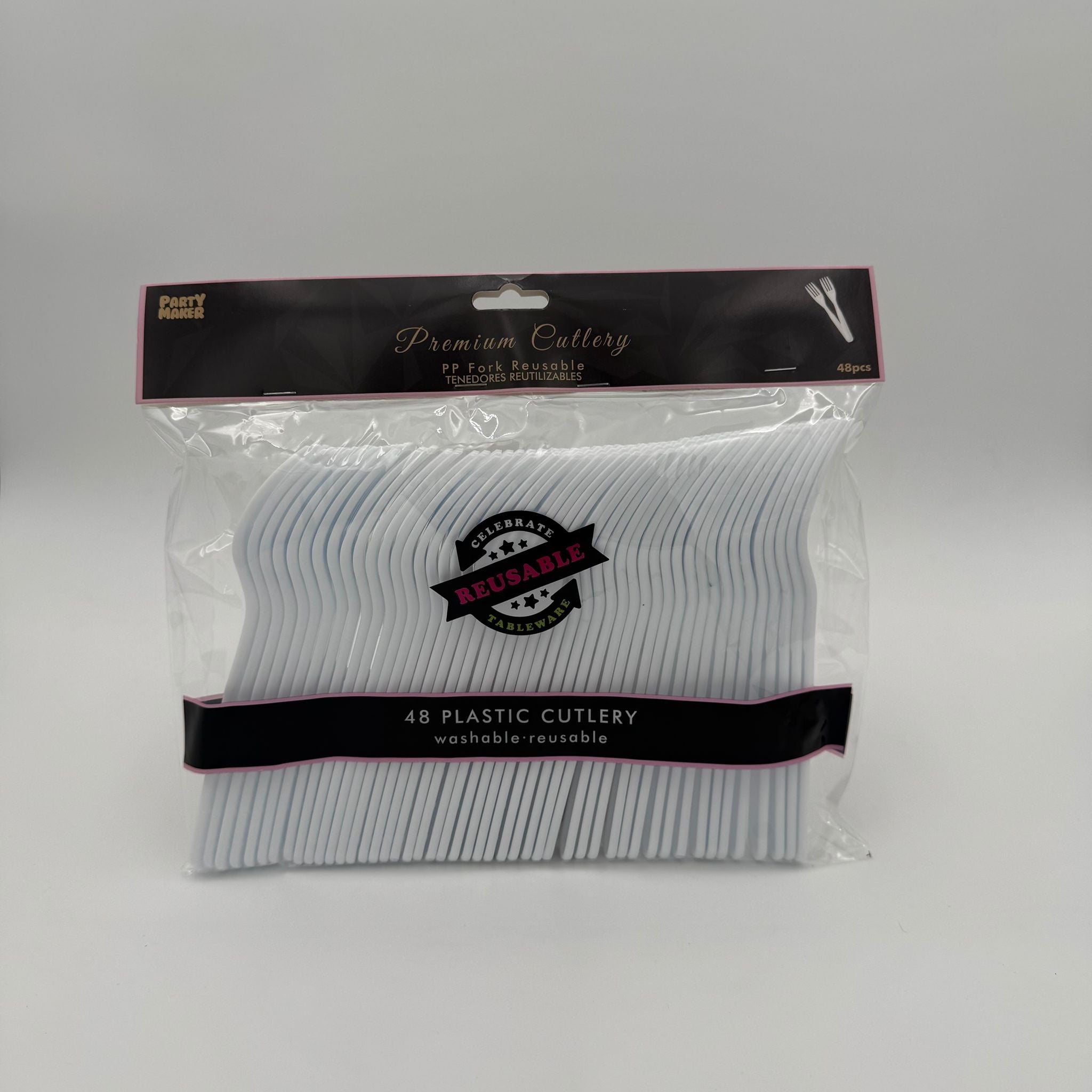 Reusable Plastic Forks - 48 Pk image 0