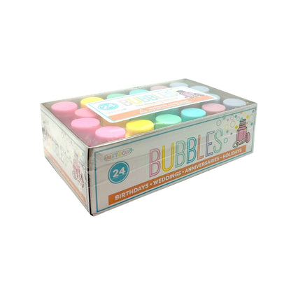 Pastel Party Bubbles & Wands 24pk