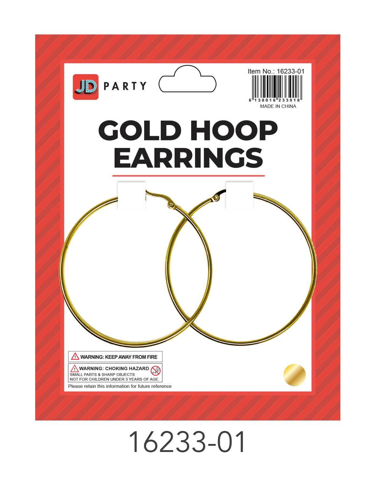 Gold Hoop Earrings image 0