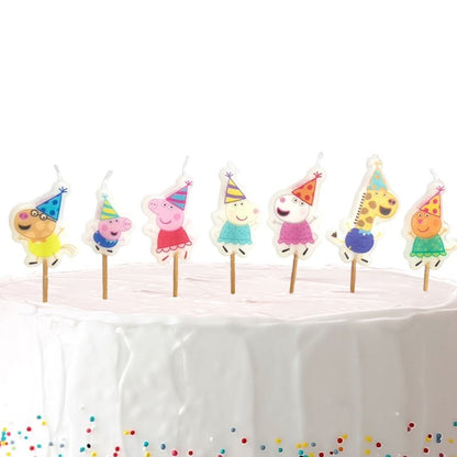 Peppa's Party Birthday Candle Set 7pk