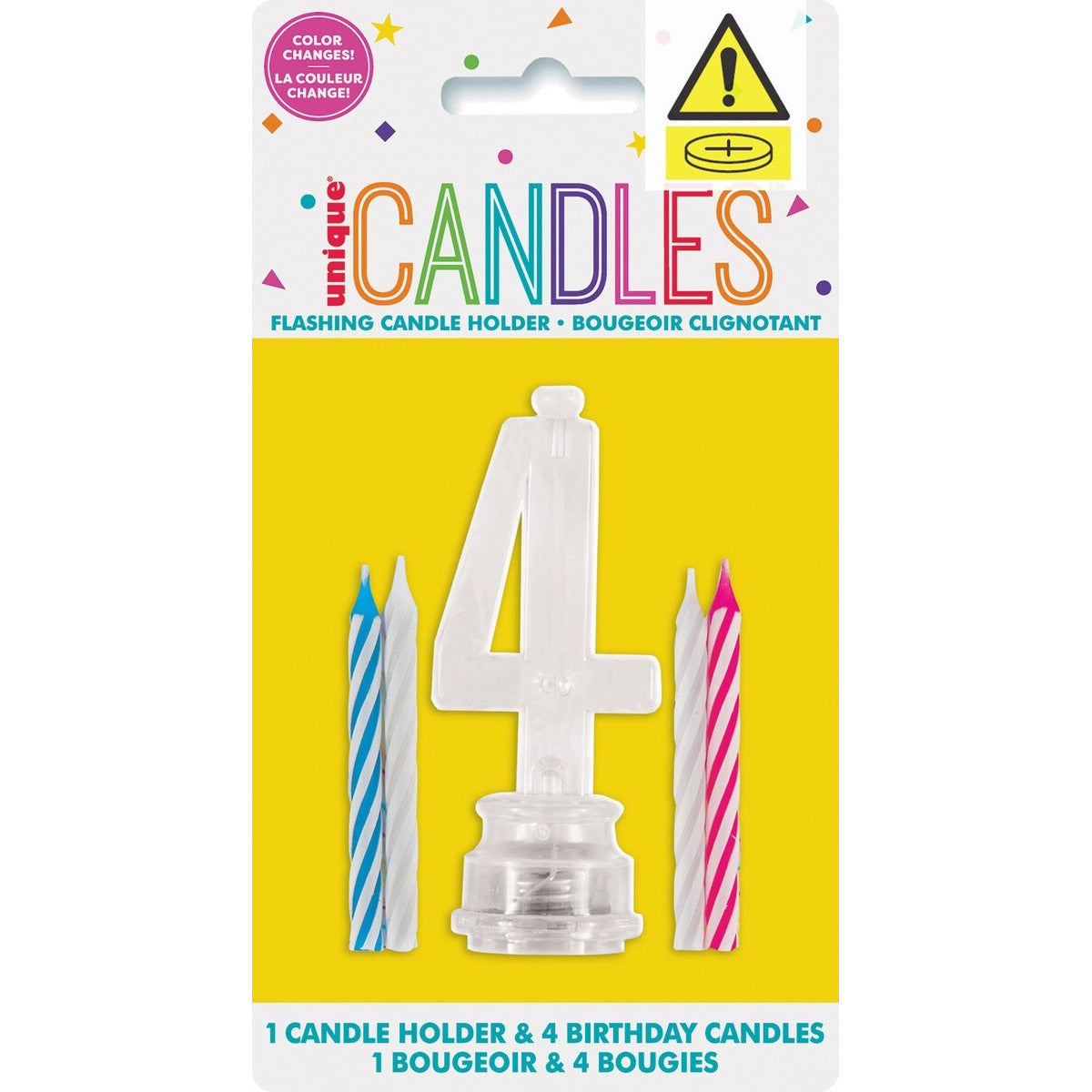 FLASHING BIRTHDAY CANDLE 4 image 0