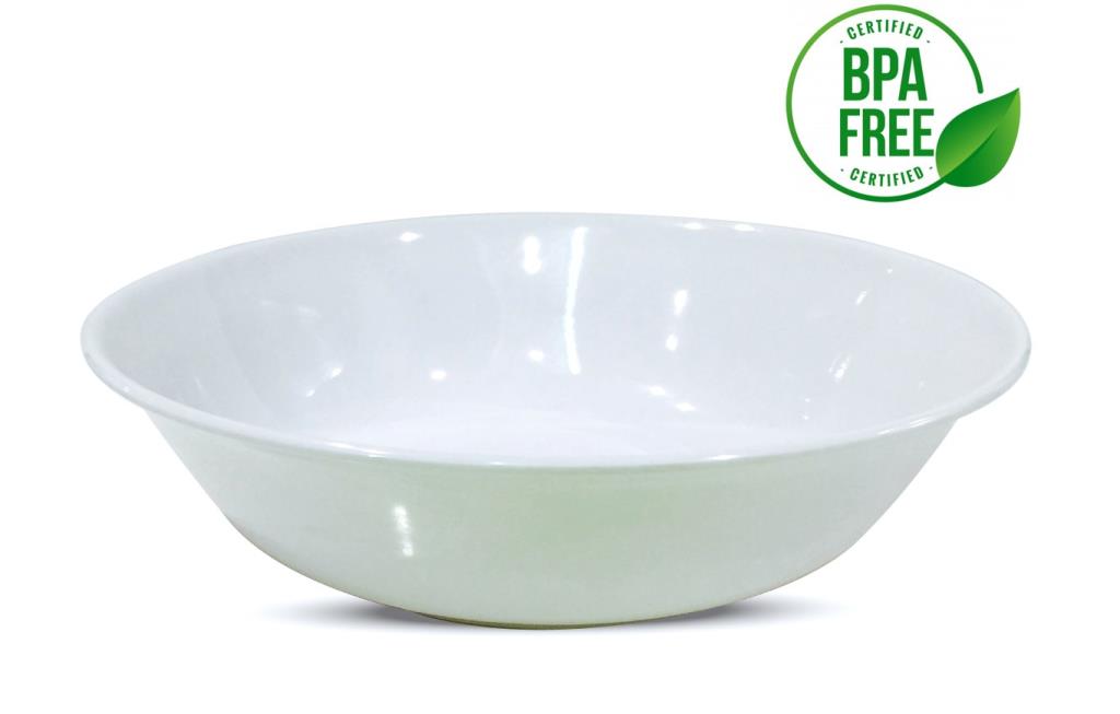 White Melamine Cereal Bowl - 20CM x 5CM image 0