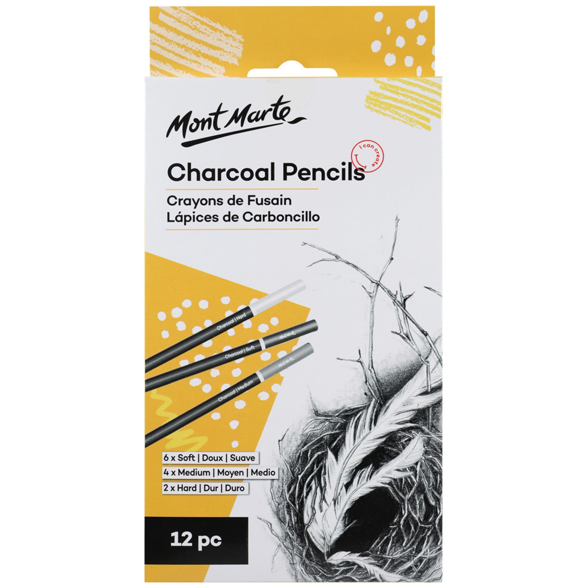 Charcoal Pencils 12pc image 0