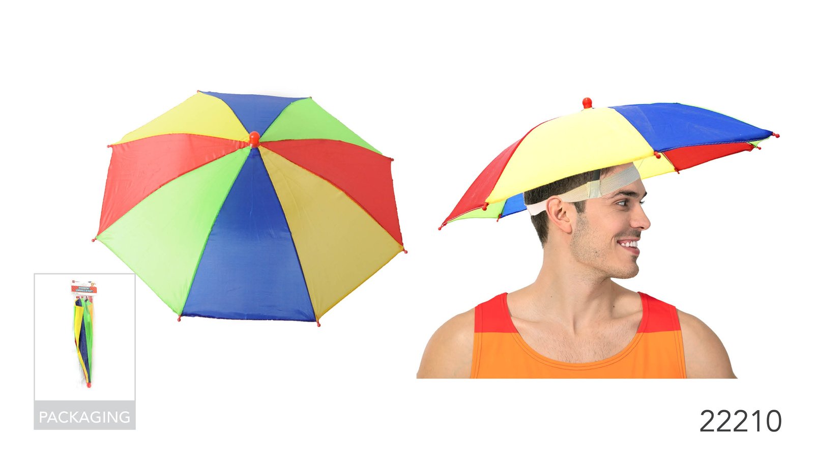 Hat Umbrella Rainbow image 0